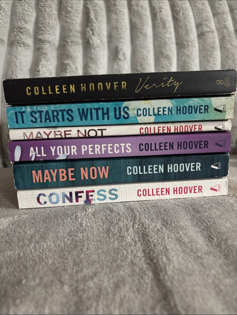 Colleen Hoover Paperback Book Lot - Verity, It Starts With Us, Confess +